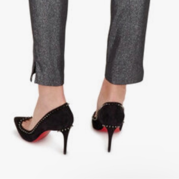 Christian Louboutin Shoes - Christian Louboutin Anjalina Black Suede Pumps Size 39